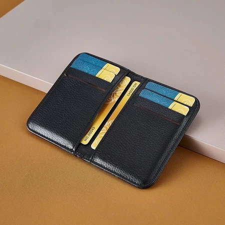 Ví nam Dodana siêu mỏng, kiểu đứng, mini cho sinh viên, đựng thẻ, giấy phép lái xe. Combo ví đứng nam và Bọc căn cước.