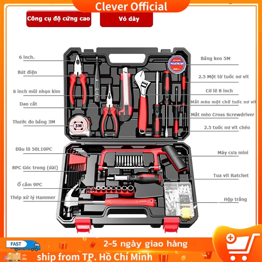 Bộ Dụng Cụ Sửa Chữa Đa Năng Cao Cấp Thương Hiệu OBUN, JK, Dụng Cụ Sửa Chữa Điện Nước Gia Đình Full Chức Năng 12 Chi Tiế