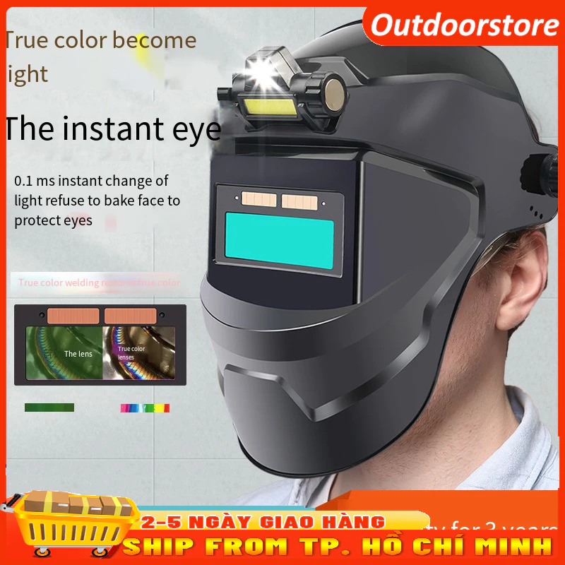 🔥FREESHIP🔥 Mặt nạ hàn điện tử bằng nhựa độ cảm biến cao - Kính hàn điện tử tự động tối khi hàn