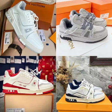 Giày thể thao Eo Vi Vải xám Rách Nam Nữ Bản Đẹp Full box