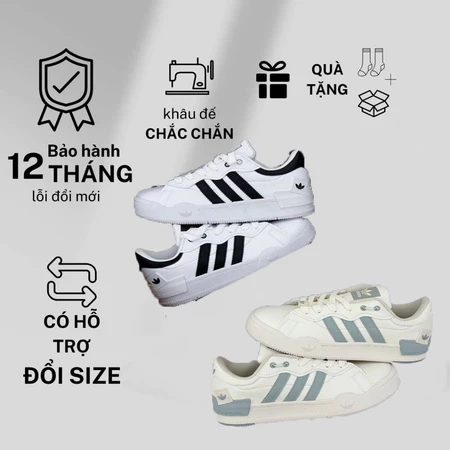 Giày Thể Thao DAS Original Nam Nữ, Giày Sneaker Xanh Ngọc, Đen Trắng Full Box Bill