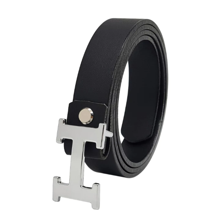 Thắt lưng cho bé trai DHM-336 | Đầu khoá búp chữ H trắng bản nhỏ 2.8cm | Bảo hành 12 tháng