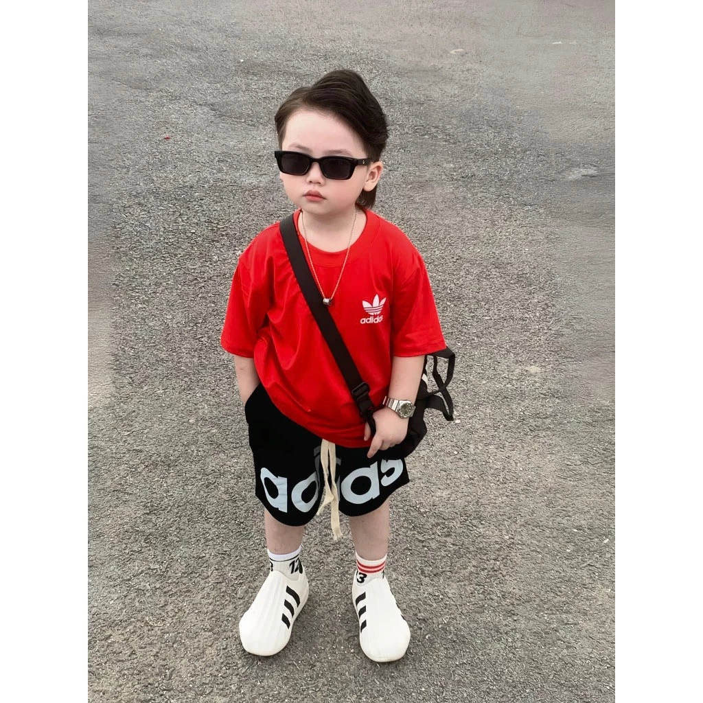 Bộ quần áo cho bé trai in AdiD4s chất liệu cotton co dãn 4c size 10-63kg GiaMi Shop AD01