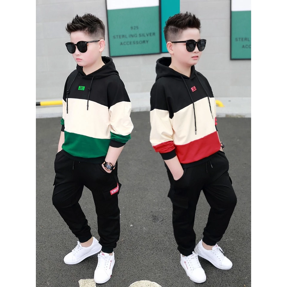 Sét bộ quần áo trẻ em thu đông dành cho bé trai mẫu 3 khoang 5-14 tuổi (18-45kg). MA71